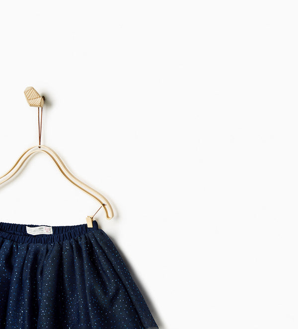 Shiny Polka Dot Tulle Skirt